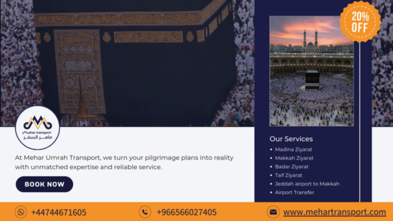 Enhance Your Pilgrimage with Mehar Umrah Transport’s Premium Services