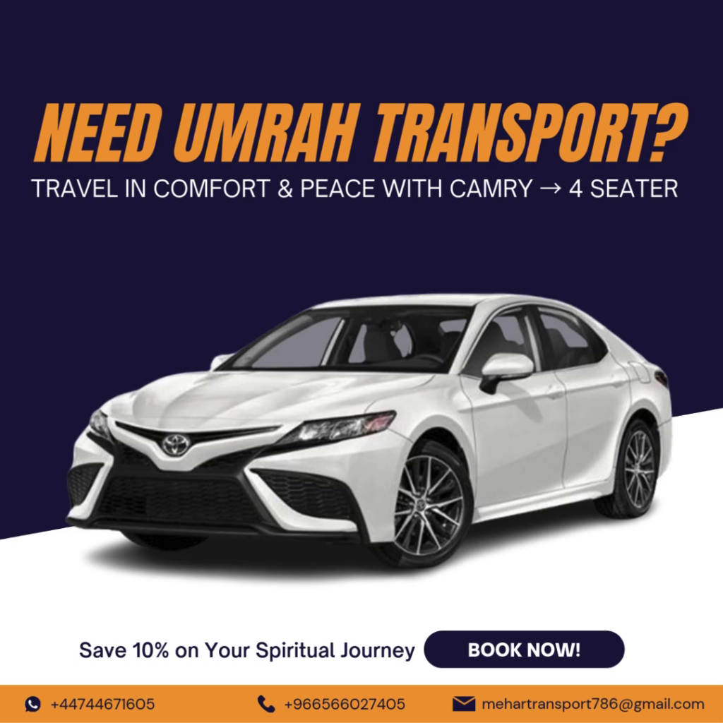 Premium Umrah Transport Services – Travel with Comfort & Reliability