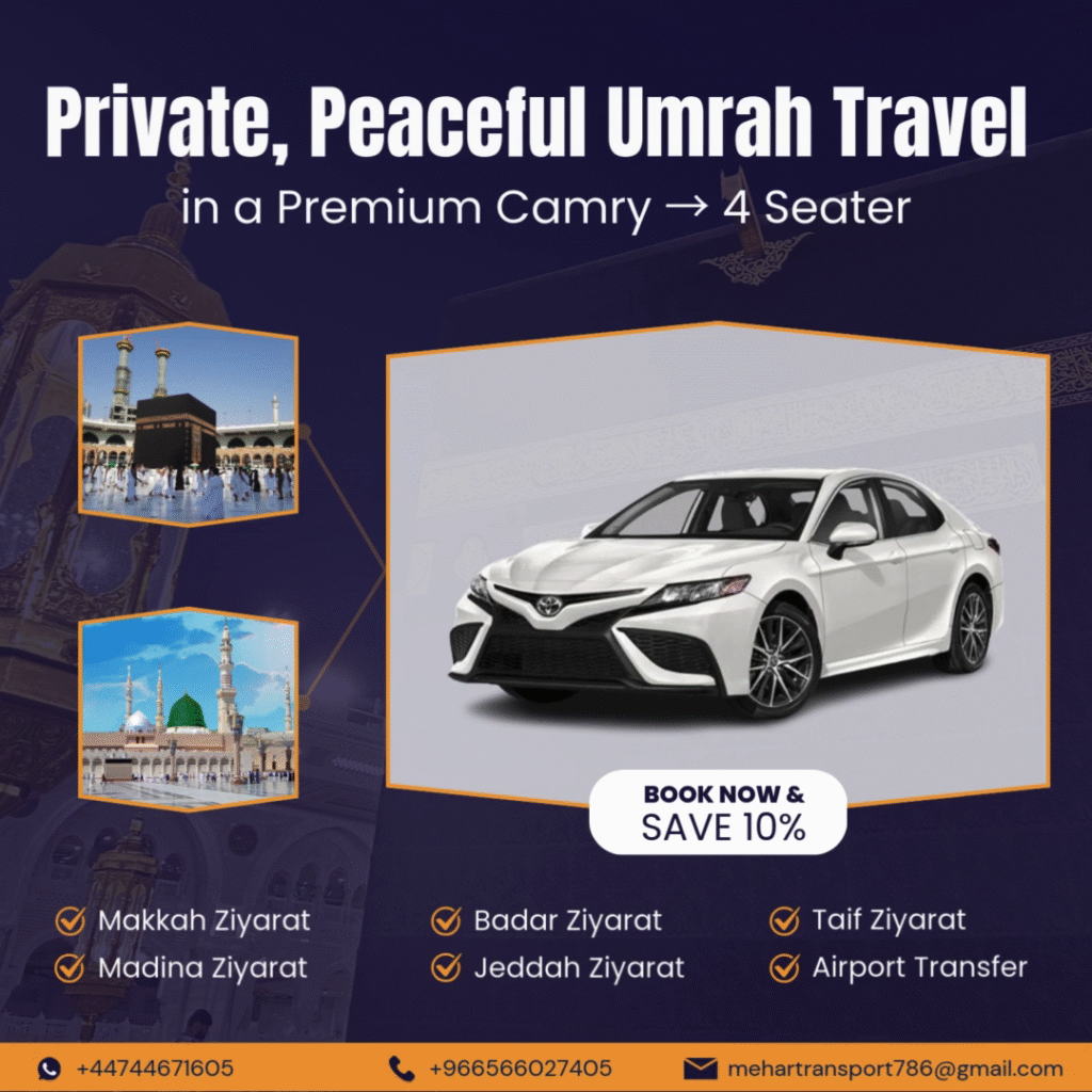🕋 Premium Umrah Transportation Services in Saudi Arabia – Mehar Umrah Transport