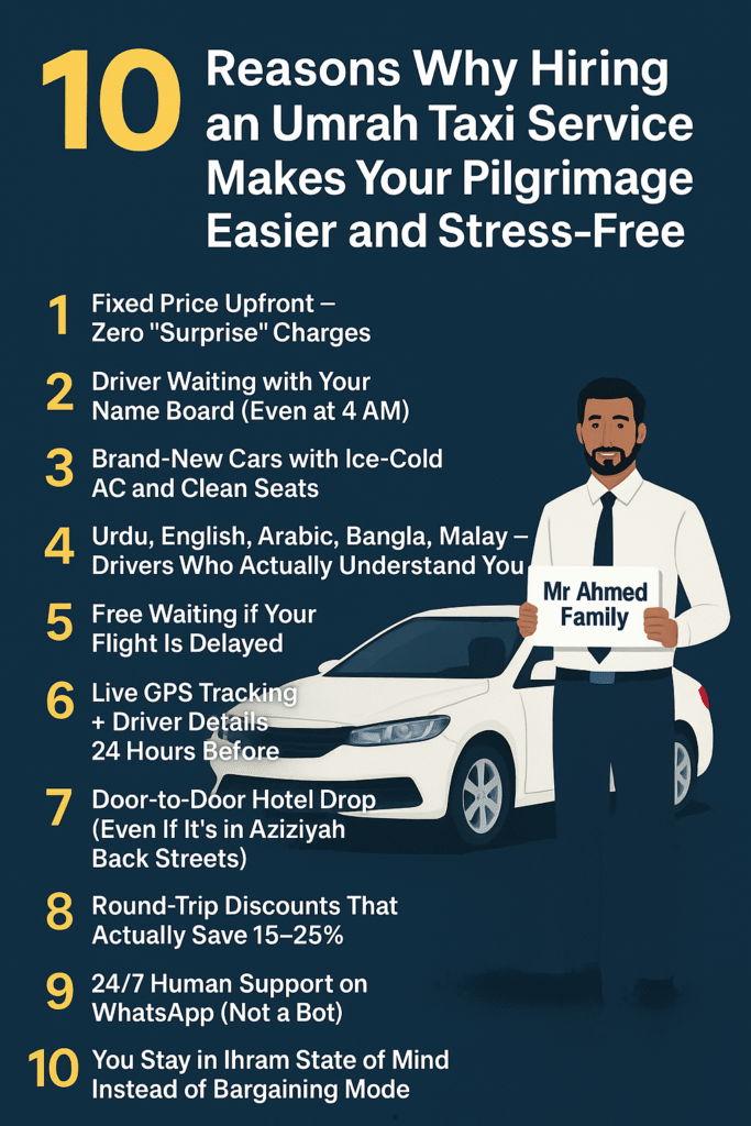 10 Reasons Why Hiring an Umrah Taxi Service Makes Your Pilgrimage Easier and Stress-Free